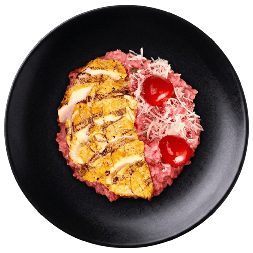 Beetroot Chicken Risotto